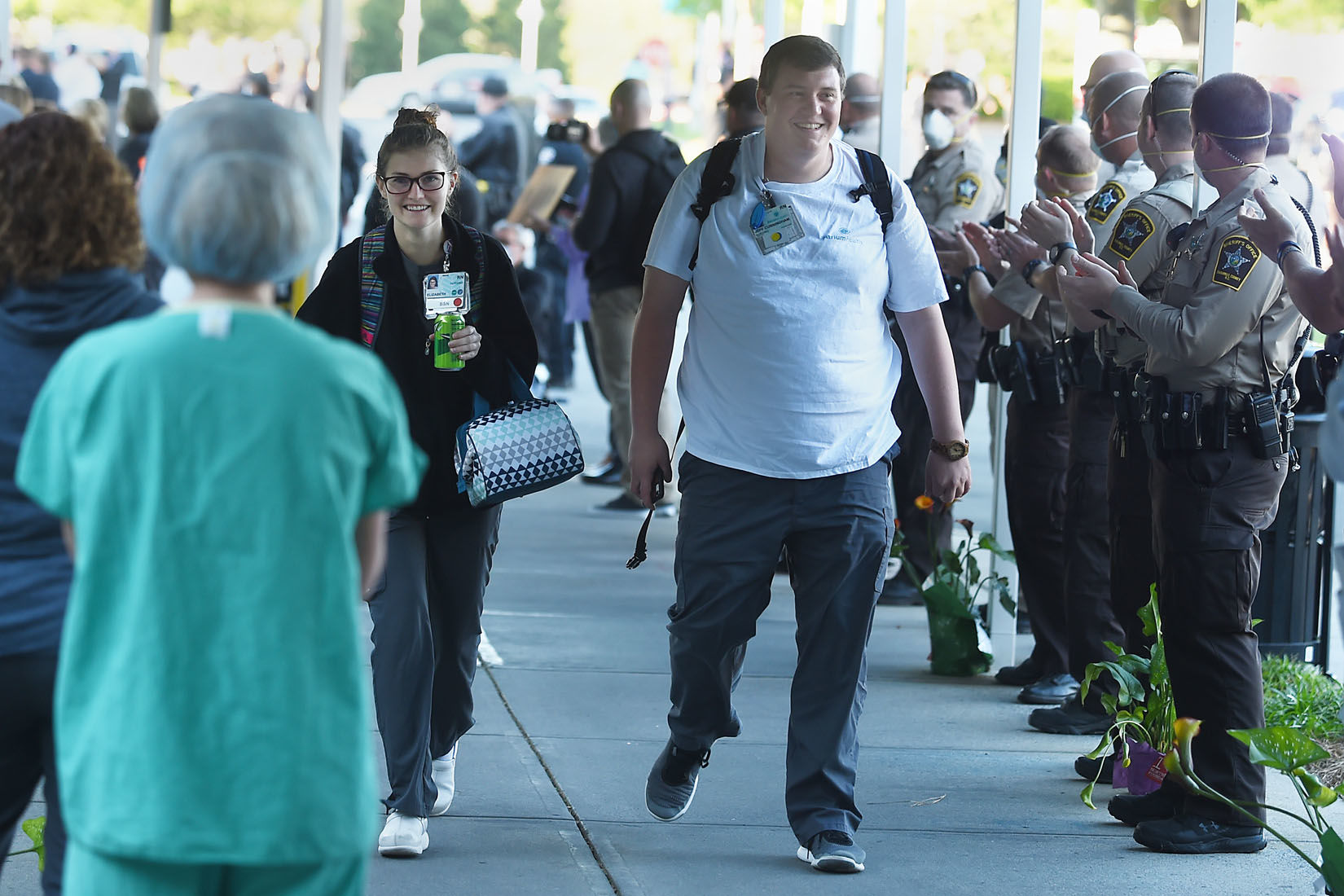 First Responders Salute Atrium Health Workers